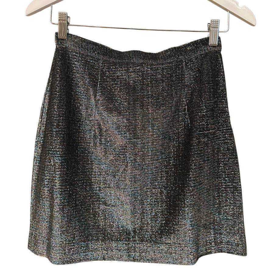 Sarah S- Tinsel Mini Skirt, 1970’s, 26” Waist