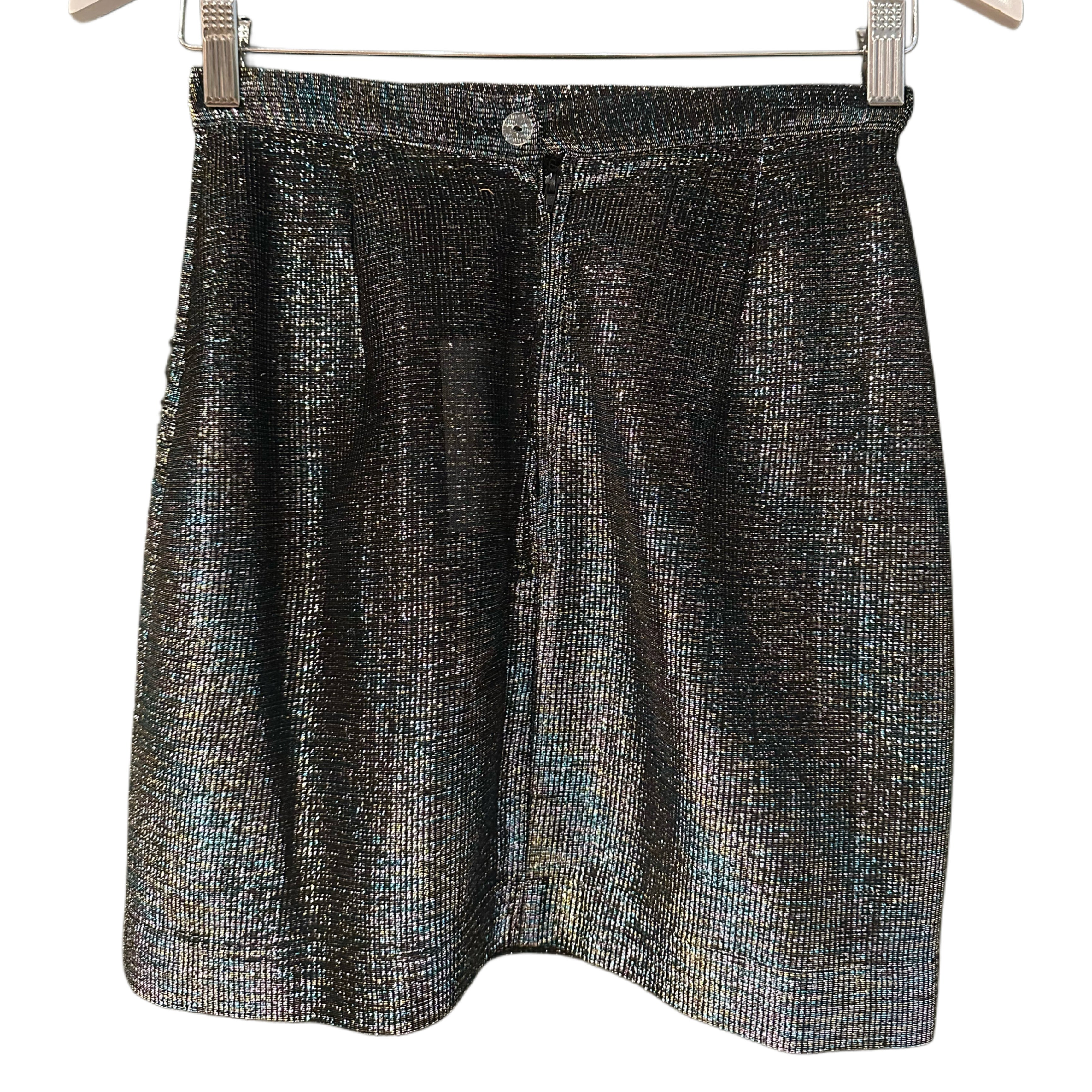 Sarah S- Tinsel Mini Skirt, 1970’s, 26” Waist