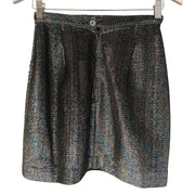 Sarah S- Tinsel Mini Skirt, 1970’s, 26” Waist