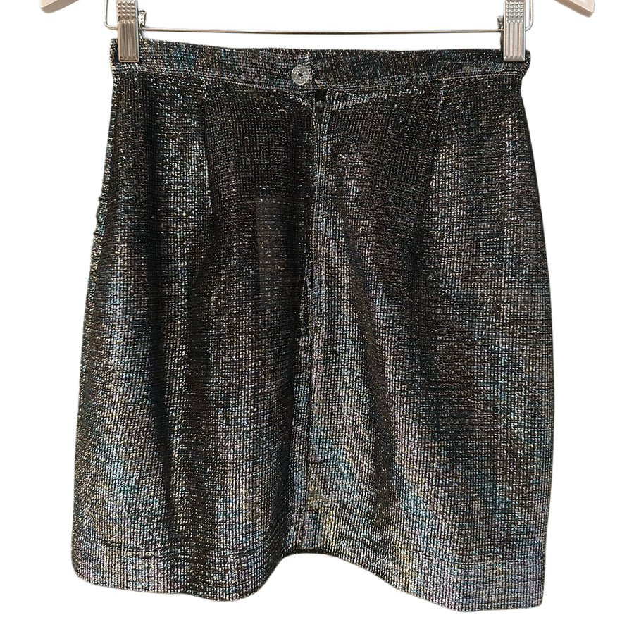 Sarah S- Tinsel Mini Skirt, 1970’s, 26” Waist
