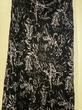 Load image into Gallery viewer, Black Velvet Burnout Skirt, 90’s, 30” Waist