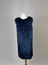 Load image into Gallery viewer, Black Shag Vest, 1990s, 44” Bust