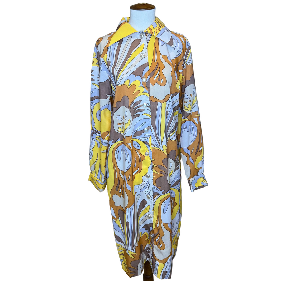 Funky Yellow Dress, 1960s, 40” Bust
