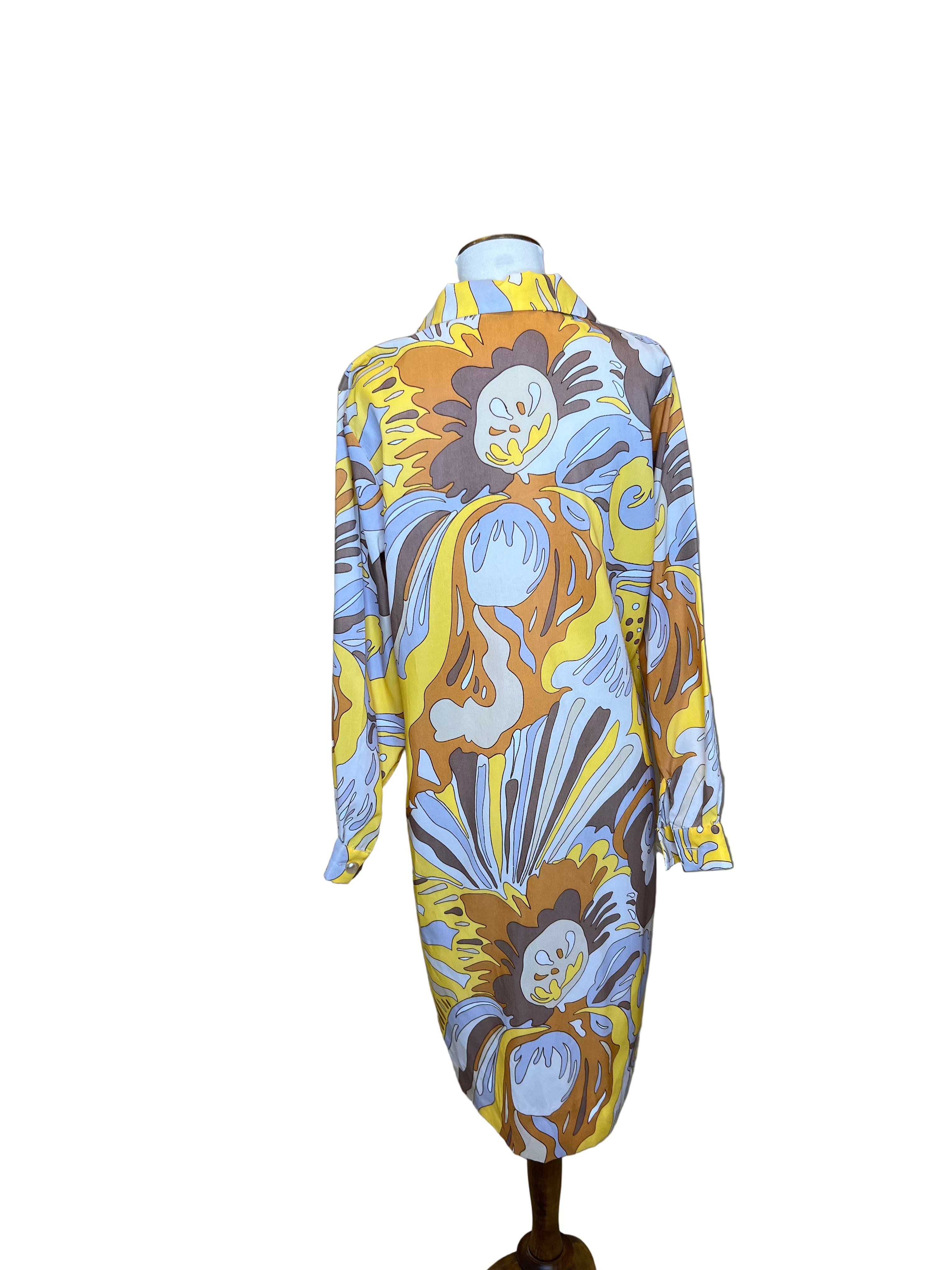 Funky Yellow Dress, 1960s, 40” Bust