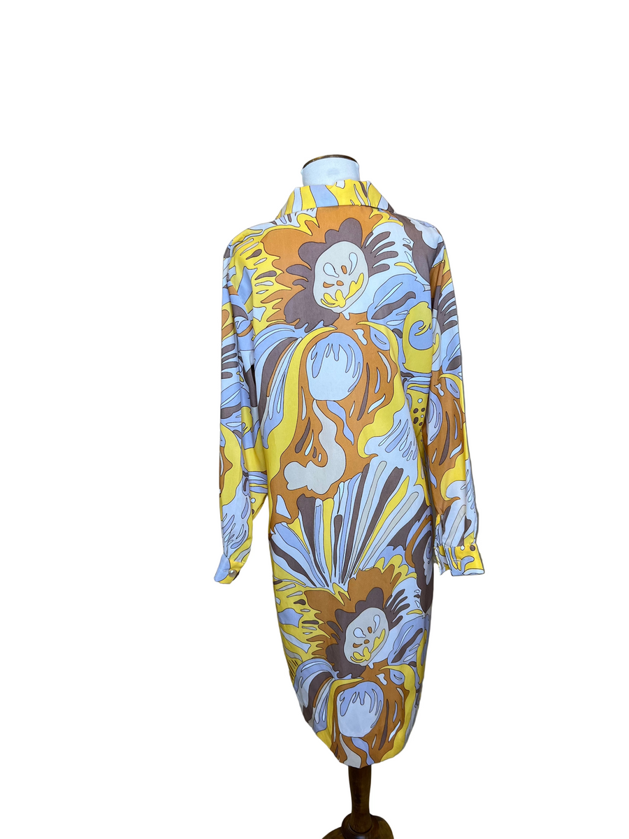 Funky Yellow Dress, 1960s, 40” Bust