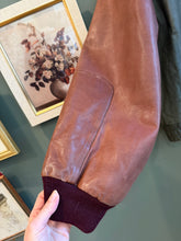 Load image into Gallery viewer, Sarah Jo - Gianni Versace Leather Jacket, 1980s, 52” Bust, as is