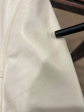 Load image into Gallery viewer, White Leather Jacket, 1970’s, 34” Bust, as is