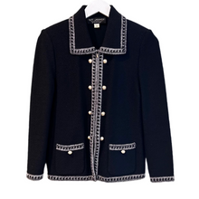 Load image into Gallery viewer, St John Jacket black and white, 34" Bust (Elaine)