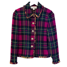 Load image into Gallery viewer, St John Jacket Pink Plaid Jacket, 35" Bust (Elaine)