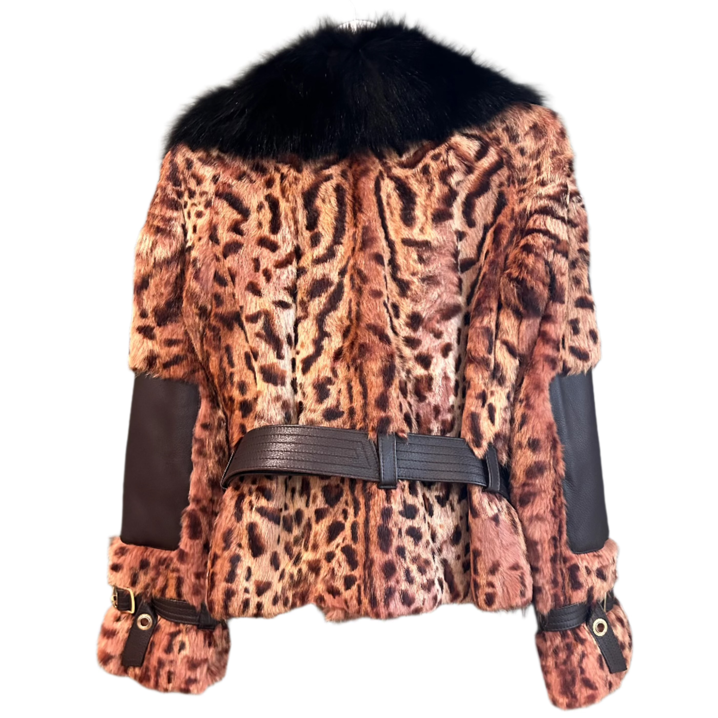 Leopard Fur Coat, 34" Bust (Elaine)