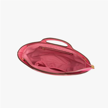 Load image into Gallery viewer, Amalfi Recycled Vegan Medium Top Handle Bag in Pink