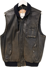 Load image into Gallery viewer, John B - Vintage Old Flight Wear Leather Vest, 44" Chest