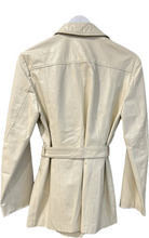 Load image into Gallery viewer, White Leather Jacket, 1970’s, 34” Bust, as is