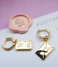 Load image into Gallery viewer, Love Letter Postcard Earrings