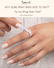 Load image into Gallery viewer, Sideways Bezel Pear Ring: Silver / 6