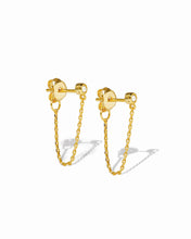 Load image into Gallery viewer, Chain Stud Earrings: Silver