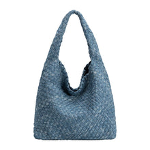 Load image into Gallery viewer, Johanna Denim Large Shoulder Bag