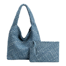 Load image into Gallery viewer, Johanna Denim Large Shoulder Bag