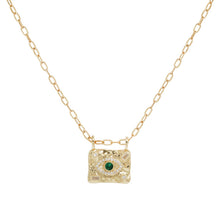 Load image into Gallery viewer, Stainless Steel Evil Eye Bar Necklace: Protection Jewelry
