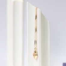 Load image into Gallery viewer, Gold Plated Vintage Potion Elixer Charm Necklace: Clear Crystal