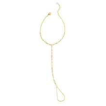 Load image into Gallery viewer, Seraphine CZ Hand Chain Bracelet