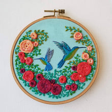 Load image into Gallery viewer, Summer Hummingbird Embroidery Kit