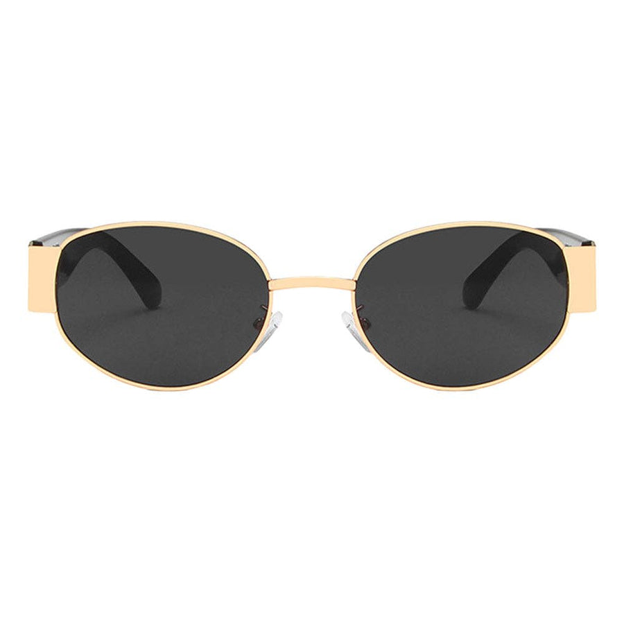 Elliott Polarized Sunglasses: Black/Gold