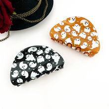 Load image into Gallery viewer, Spooky CuteGhost, Pumpkin &amp; Spirit Cat Halloween Claw Clip: Black