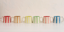 Load image into Gallery viewer, Ceramic Pink Stripe  Coffee cup- 220ml