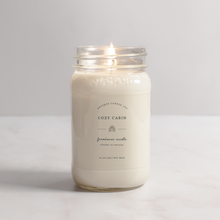 Load image into Gallery viewer, Cozy Cabin - Soy Wax Mason Jar Candle: 16 oz