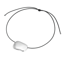 Load image into Gallery viewer, Lume Cord Necklace: Silver