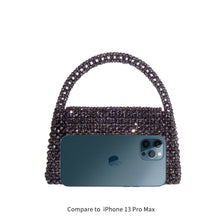 Load image into Gallery viewer, Sherry Small Beaded Top Handle Bag in Orchid