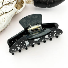 Load image into Gallery viewer, Night Sky Acetate Hair Claw Clip – Starry Galaxy Design: Black