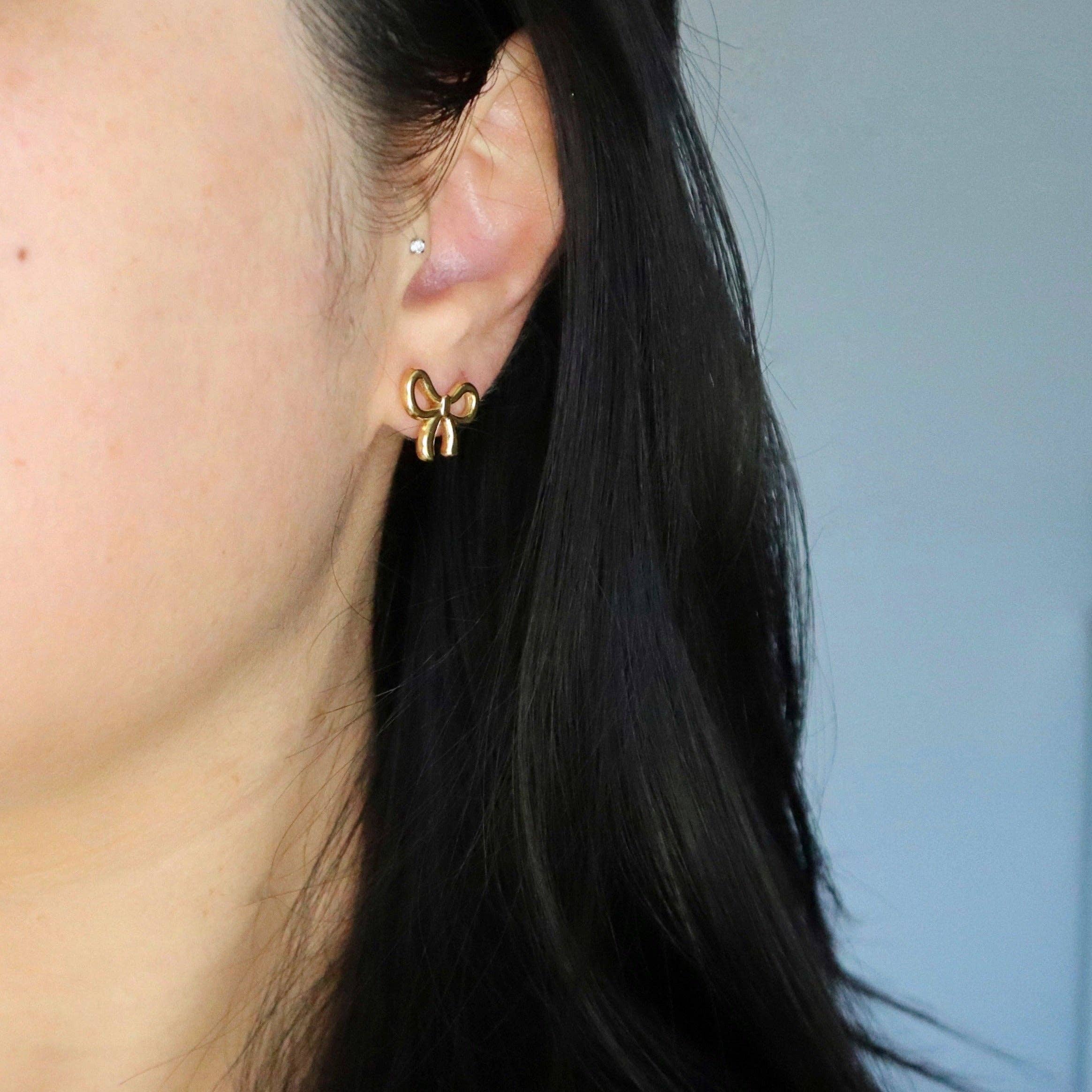 Bow Stud Earrings | Dainty Earrings