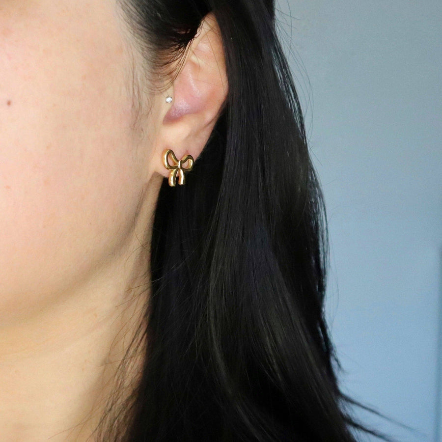 Bow Stud Earrings | Dainty Earrings