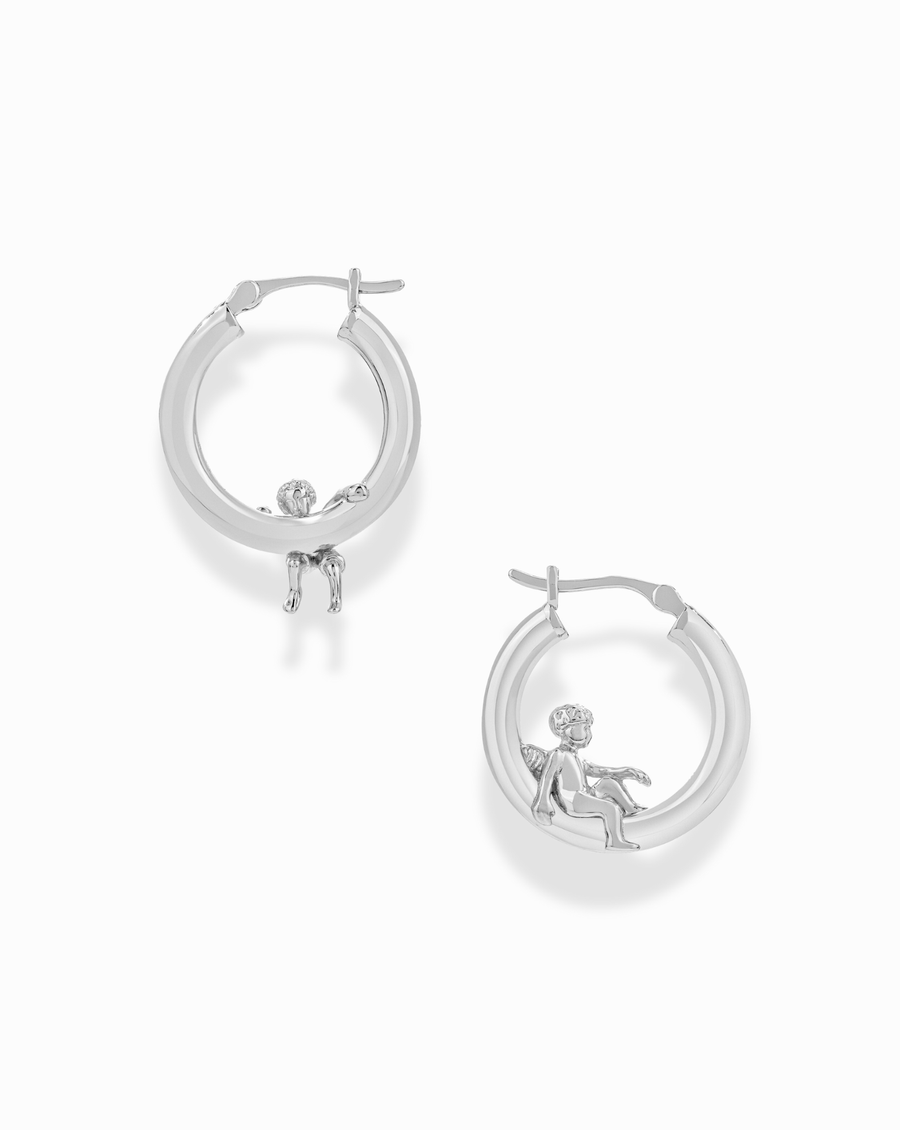 Cherub Hoops: Yellow Gold