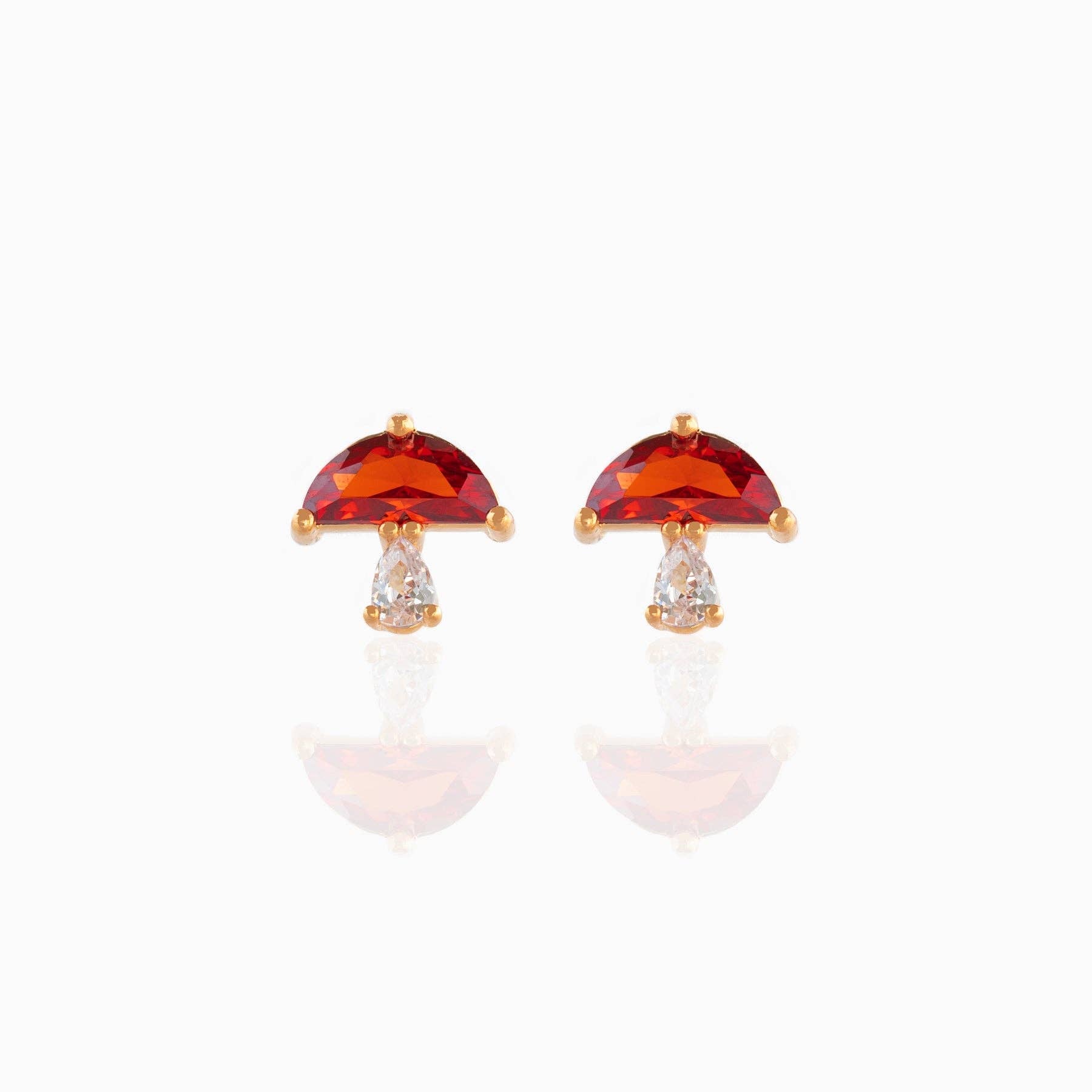 Shroomie Studs: Silver