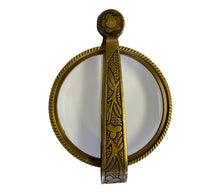 Load image into Gallery viewer, 4-3/4" Antiqued Brass Magnifying Glass with Folding Handle