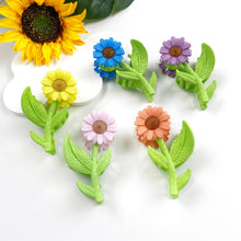 Load image into Gallery viewer, Sunflower flower style hair claw clip: Yellow
