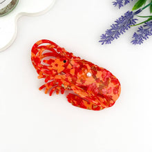 Load image into Gallery viewer, Lobster Pearl-Embellished Acetate Hair Claw Clip: Pink