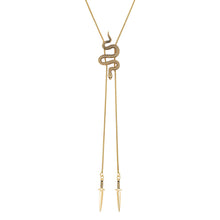Load image into Gallery viewer, Snake Bolo Tie: 18K Gold Plated