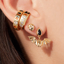 Load image into Gallery viewer, Bat Earrings: 18K Gold Plated