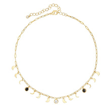 Load image into Gallery viewer, Moon Phase Necklace: 18K Gold Plated