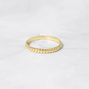 Stacking Rope Ring: Gold / 6