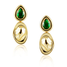 Load image into Gallery viewer, Virginia Emerald Drop Earring