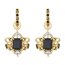 Load image into Gallery viewer, Nightfall Earrings: 18K Gold Plated