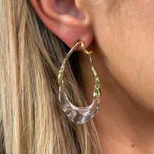 Load image into Gallery viewer, Lyric Two-Tone Earring