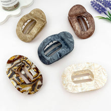 Load image into Gallery viewer, Oversized Minimal Solid Hollow Alligator Clip-Summer gift: Brown