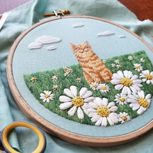Load image into Gallery viewer, Happy Cat Embroidery Kit