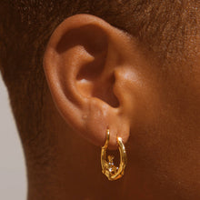 Load image into Gallery viewer, Cherub Hoops: Yellow Gold
